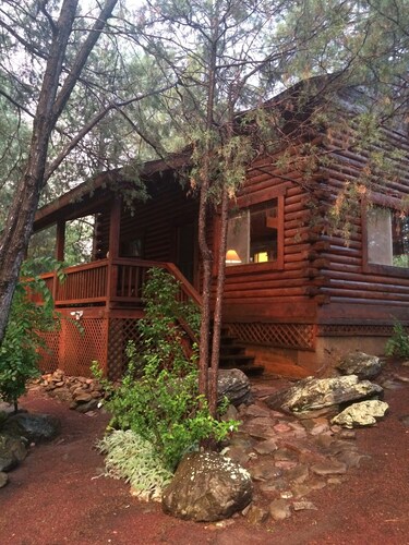 Cozy streamfront cabin nestled in the pines
