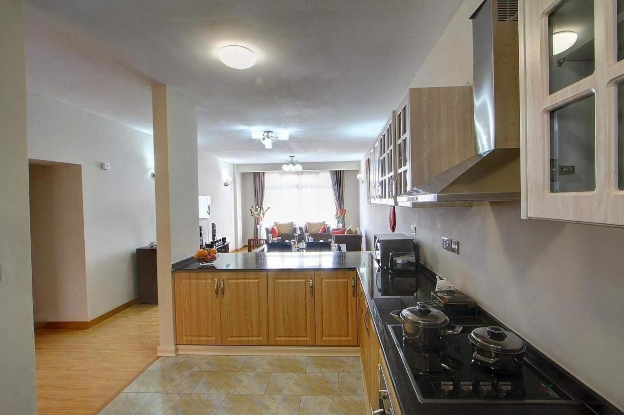 尊荣公寓, 1 间卧室 | 私人厨房 | 大冰箱、微波炉、烤箱、炉灶