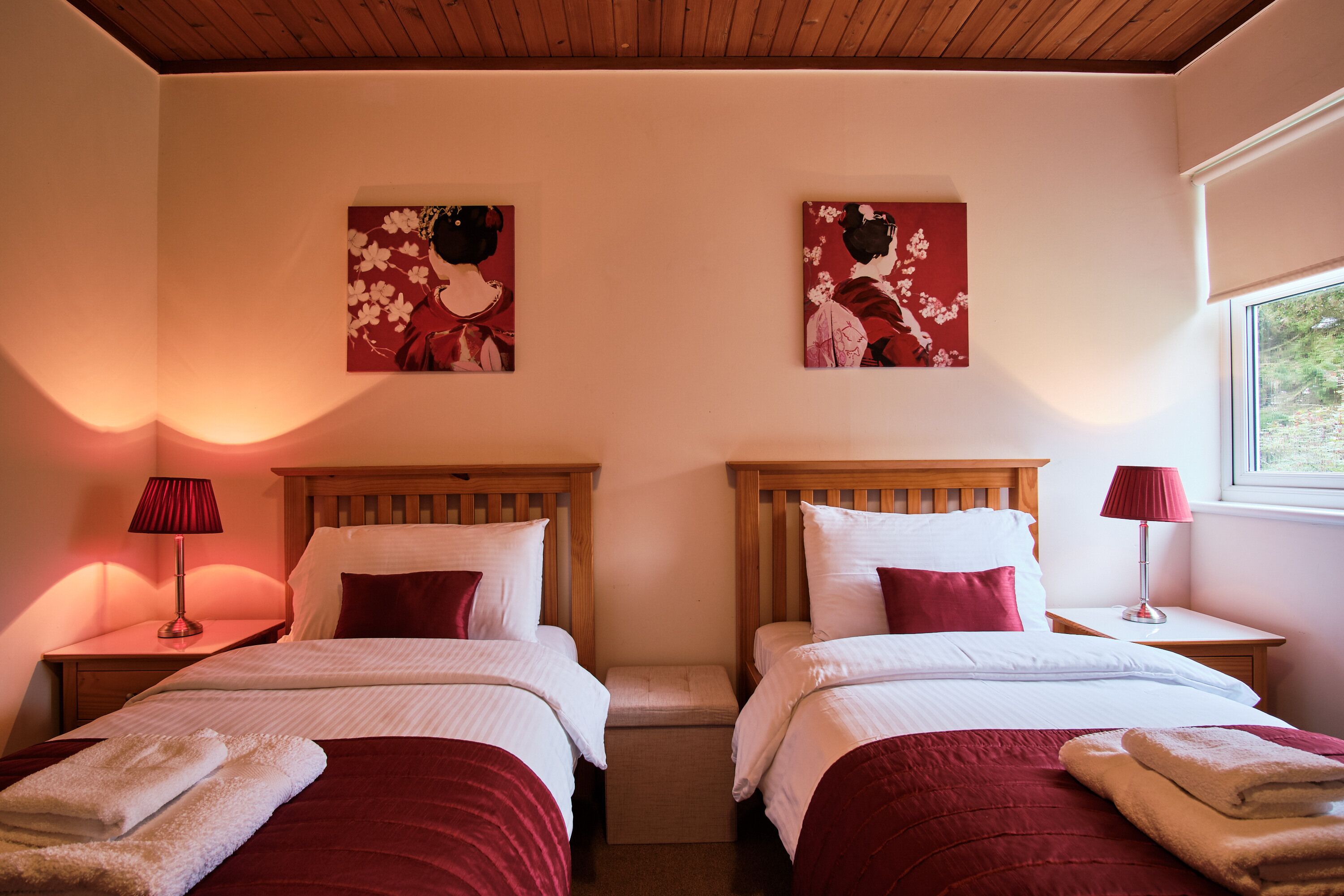 Premium bedding, individually decorated, individually furnished