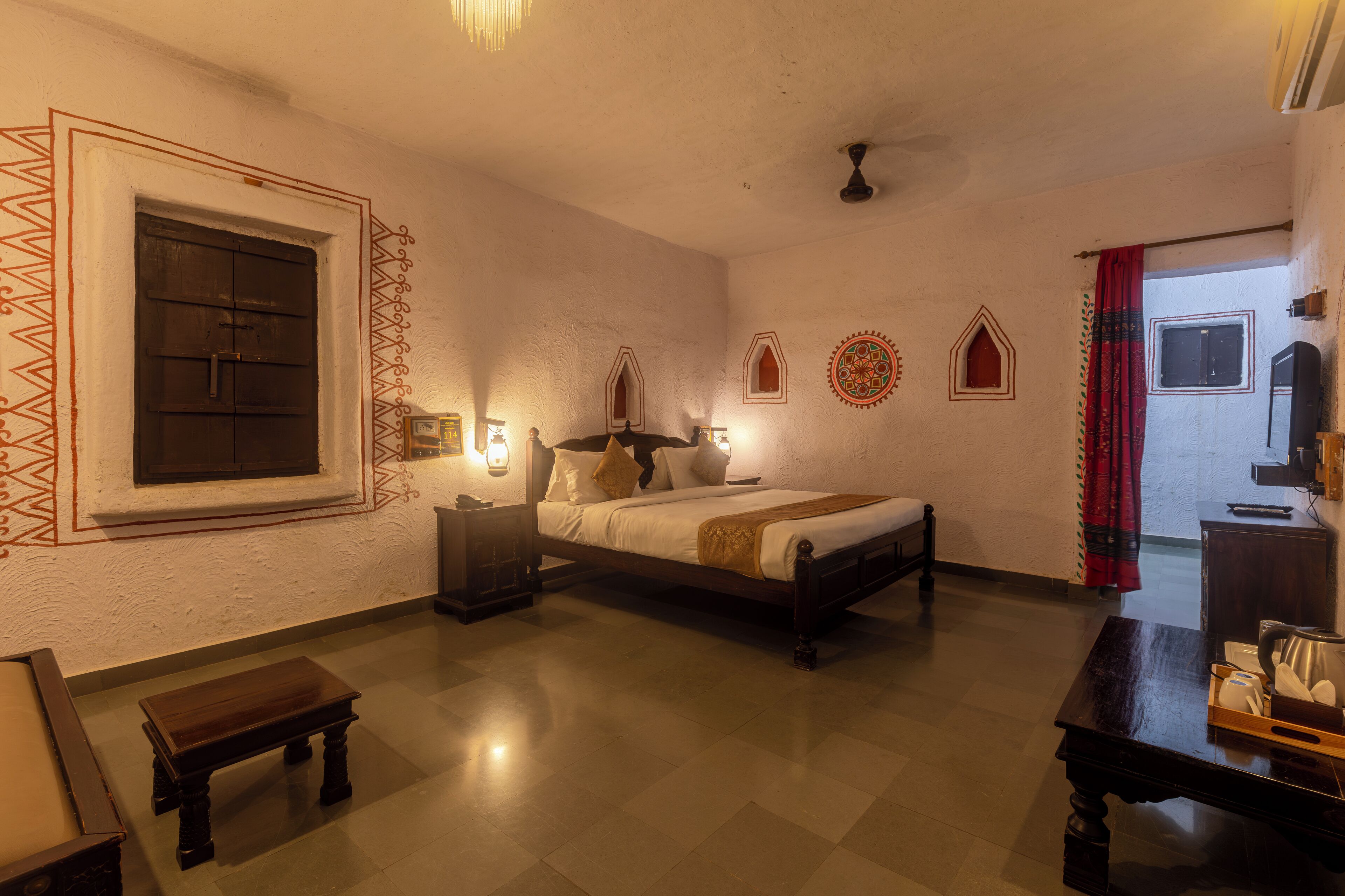 Cottage, 1 kingsize bed, niet-roken | Luxe beddengoed, individueel gedecoreerd, gratis wifi, beddengoed