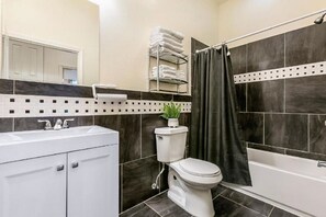 Hair dryer, towels