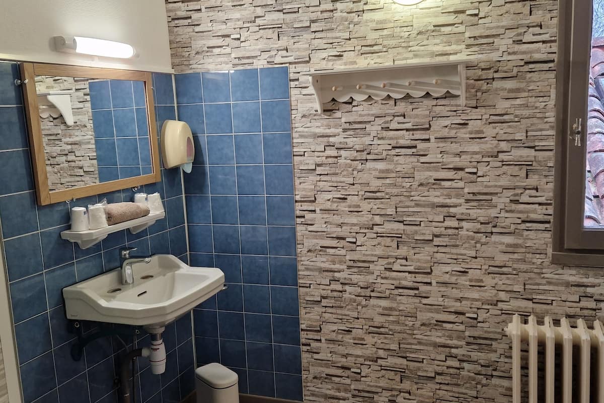 family room | bathroom | hair dryer, towels