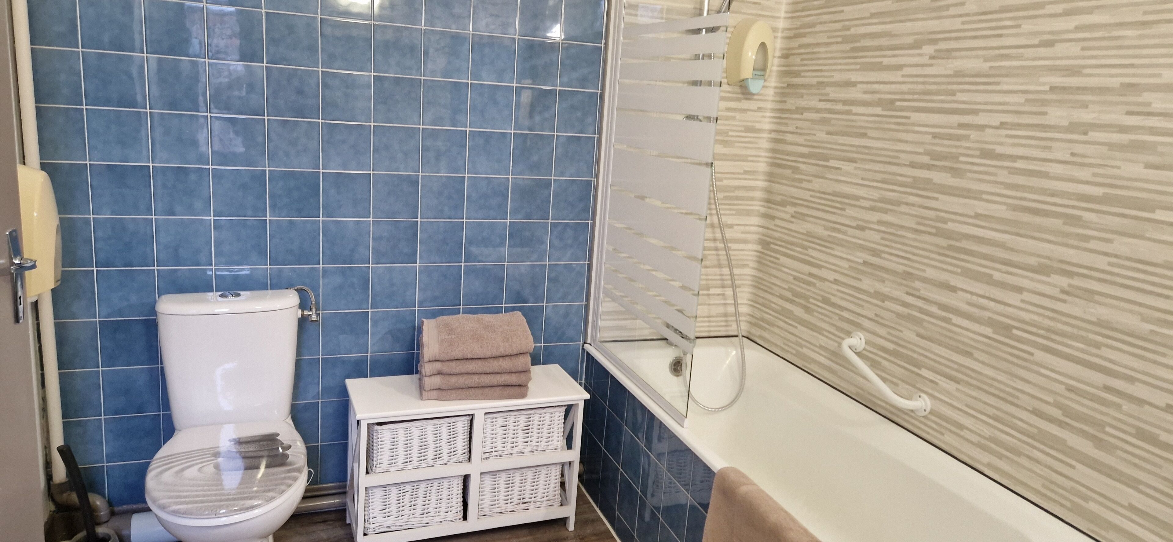 family room | bathroom | hair dryer, towels
