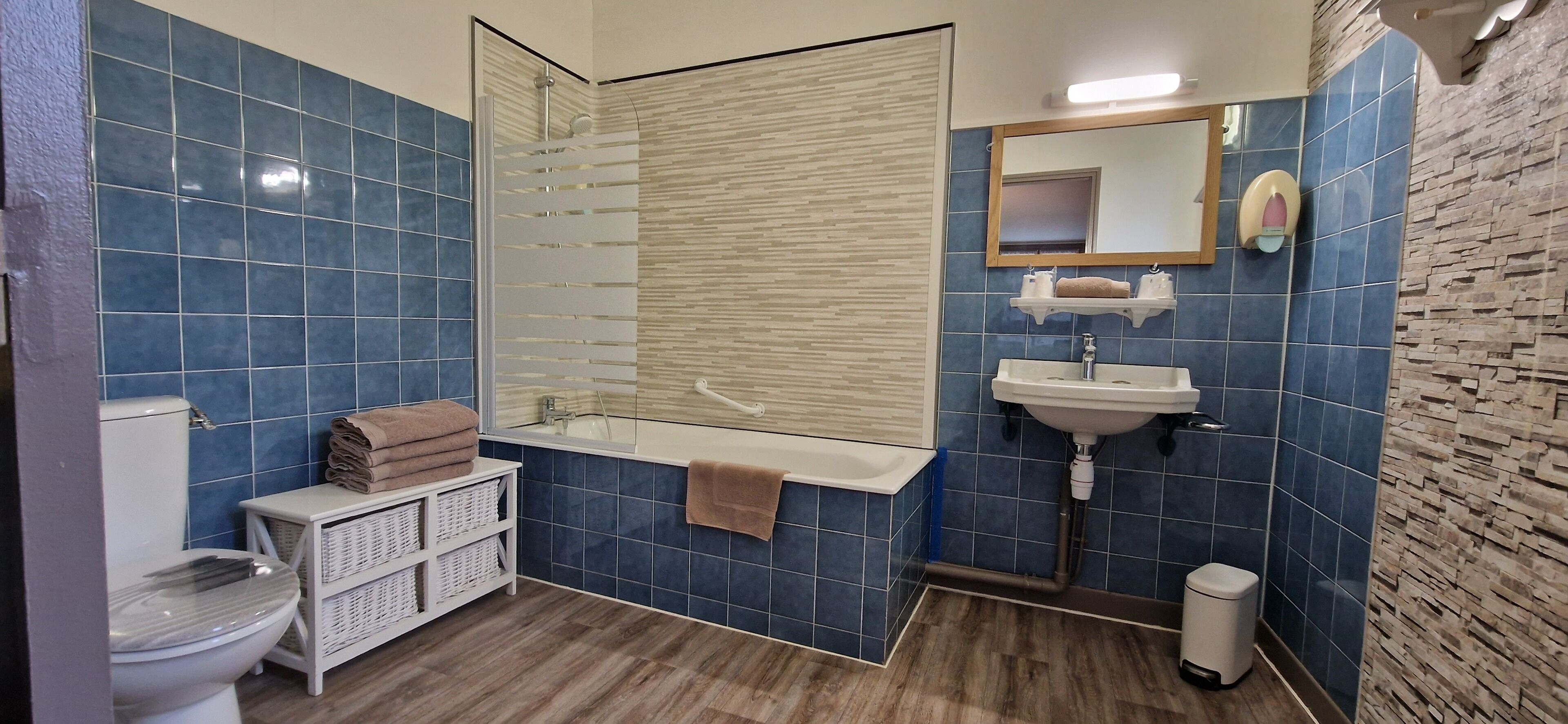 family room | bathroom | hair dryer, towels