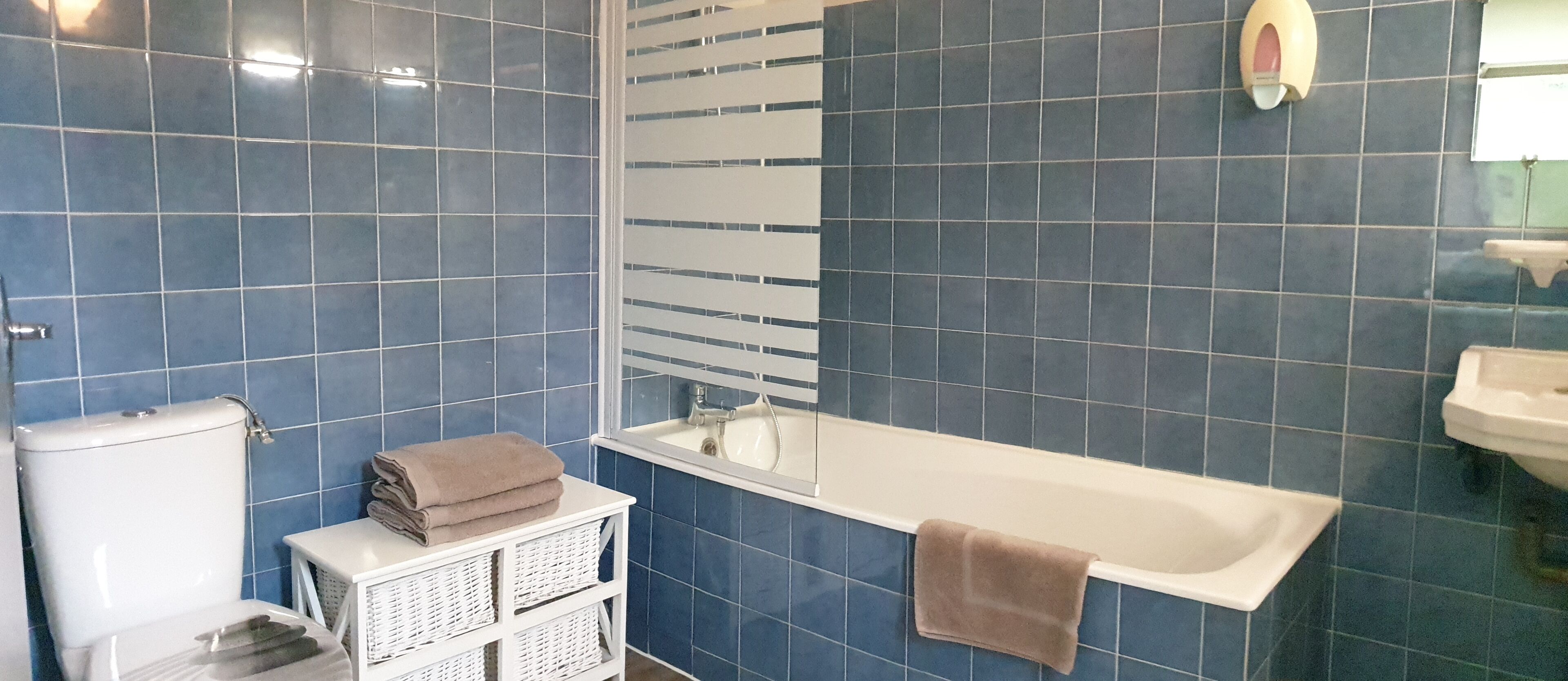 family room | bathroom | hair dryer, towels