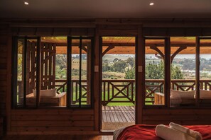 The Pallet Room | View from room - The Log Cabin (Stellenbosch)