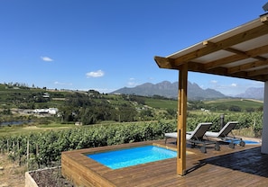 Vila superluxo, 1 cama King, vista para o vinhedo, ao lado da pista de esqui | Terraço/pátio