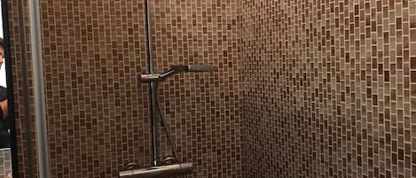 Appartement, 1 chambre | Douche de la salle de bain
