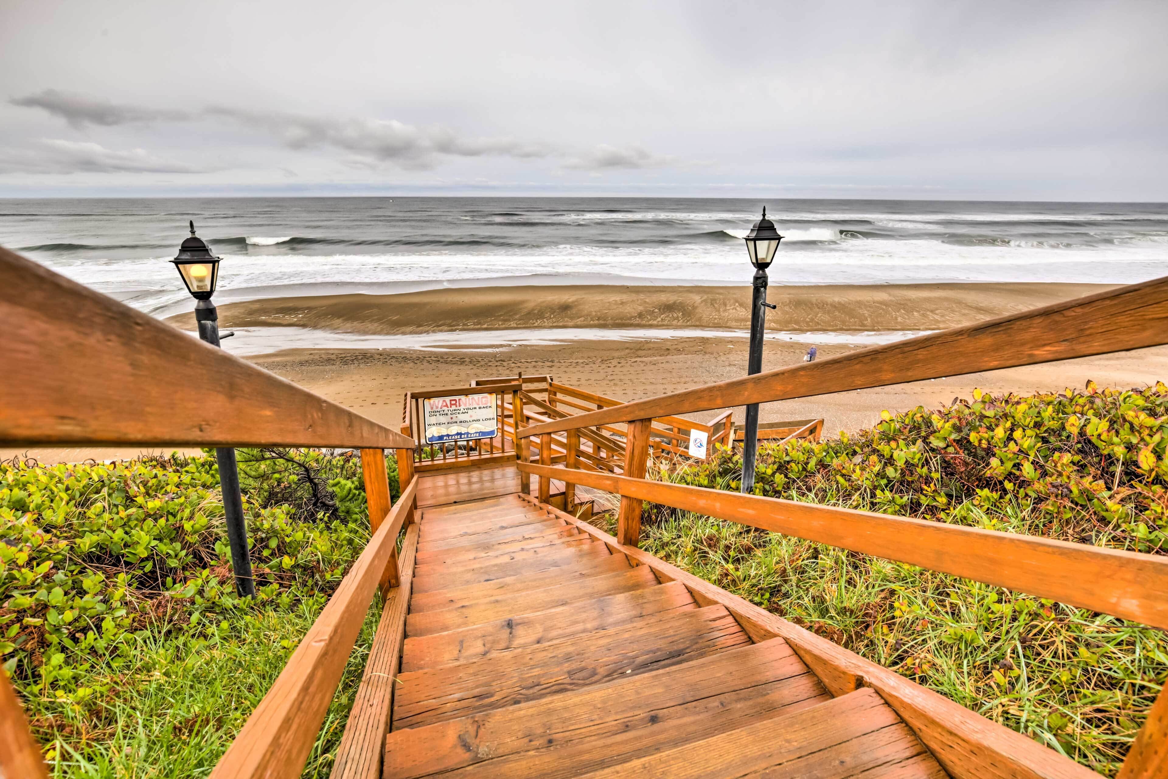 Accommodatie ligt op het strand