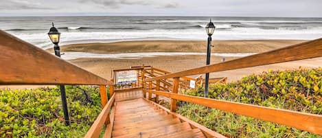 Accommodatie ligt op het strand