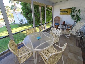 Dining - Bayside 2BR on Whitney Beach w Canal Views, Pool, and Private Lanai  by RVA (Longboat Key)