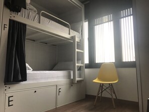 Premium bedding, desk, soundproofing, iron/ironing board