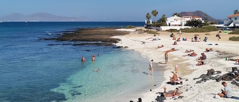 Vlak bij het strand