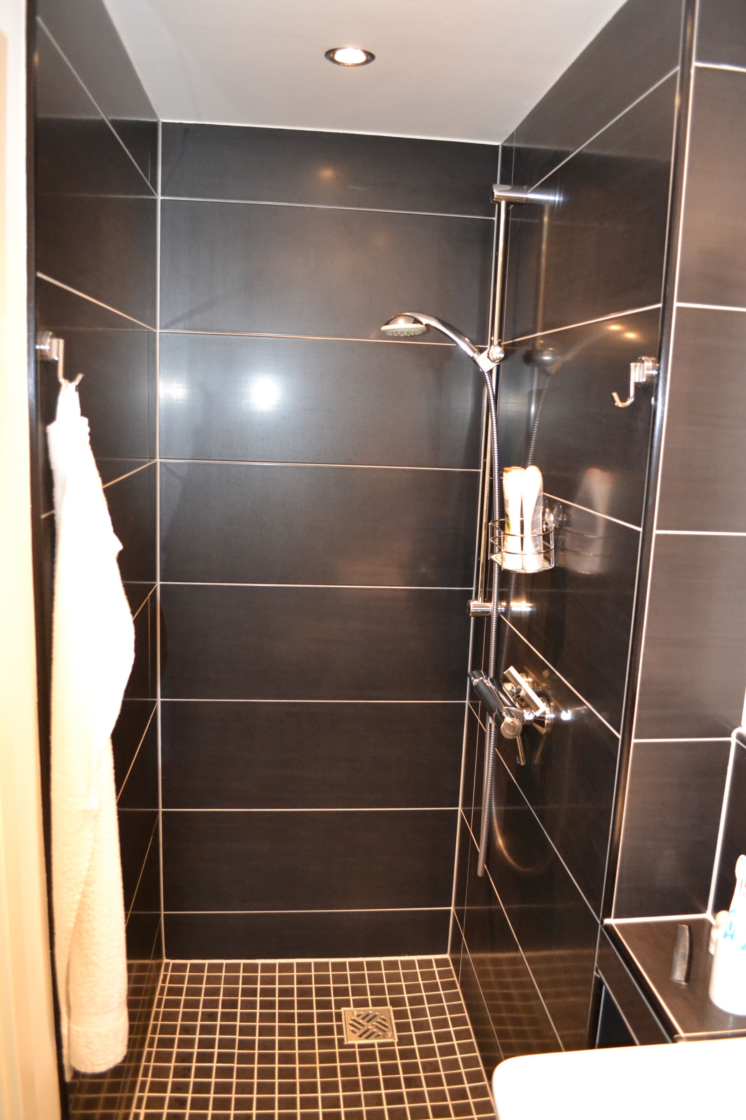 Douche, séchoir à cheveux