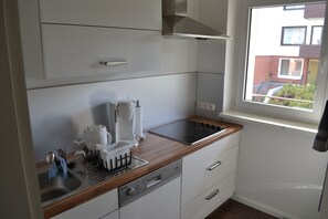 Fridge, microwave, oven, stovetop - Modern equipped apartment with south balcony (Braunlage)