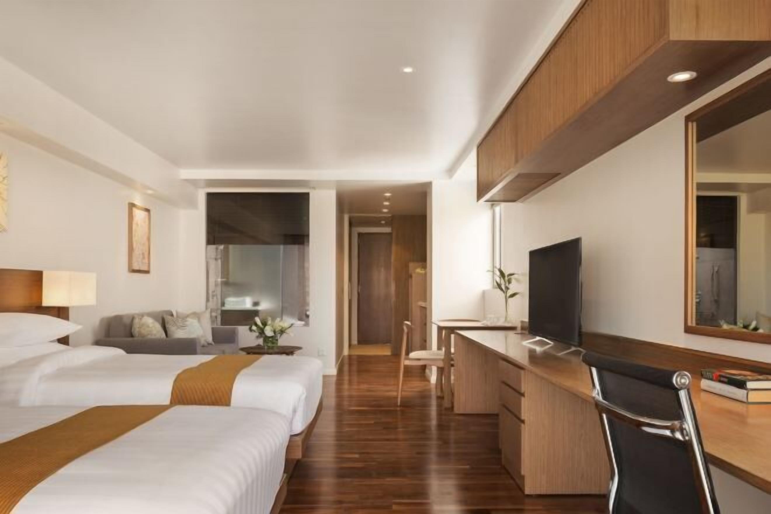 In-room safe, desk, laptop workspace, blackout curtains