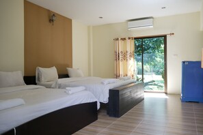 Quadruple Room with Garden view | Free WiFi, wheelchair access - Aiyara Garden Resort (Chanthaburi)