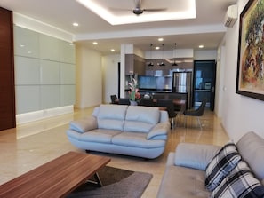 Flat-screen TV - The Shore 3BR Luxury Residences (Malacca City)