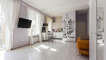 Apartment | 1 Schlafzimmer, hochwertige Bettwaren, individuell dekoriert