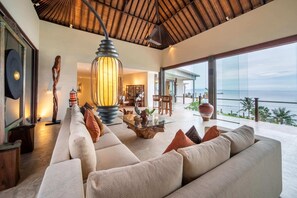 Villa, 4 Bedrooms, Smoking, Private Pool | Living area | LCD TV - Villa Gumamela Bali (Manggis)
