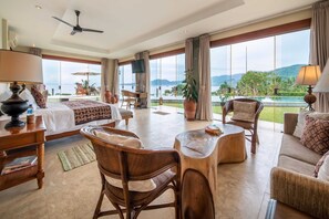 Biệt thự, 4 phòng ngủ, hút thuốc, hồ bơi riêng | 4 phòng ngủ, két bảo mật tại phòng, trang trí khác biệt, bàn 