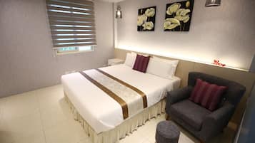 Kamar Double Superior, 1 Tempat Tidur King, bathtub | Kedap suara, Wi-Fi gratis, dan seprai linen