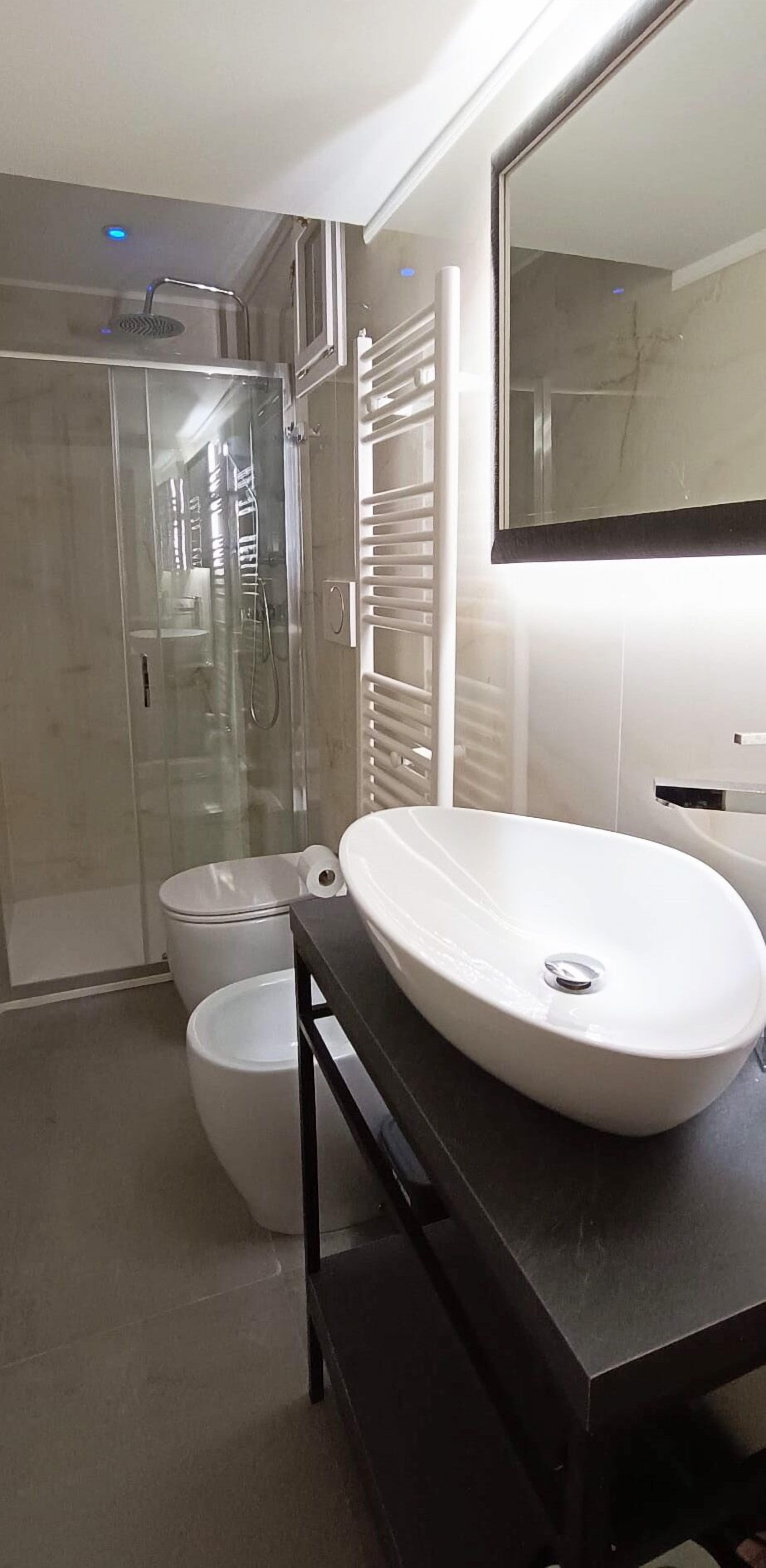 Ducha, artículos de tocador gratuitos, secador de pelo, bidet