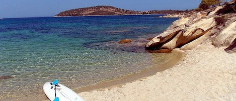 Vlak bij het strand