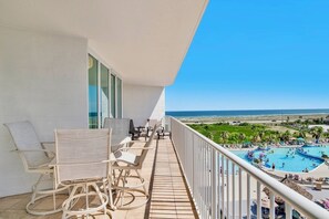 Outdoor dining - Caribe Resort D616 | Spacious, Lazy River, Cabanas, Pools, Slides, Indoor Pool, Fitness! (Orange Beach)