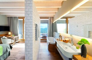 双人房 (Refugium Doppelzimmer 1) | 防过敏的被褥、客房内保险箱、特色装修、特色家居