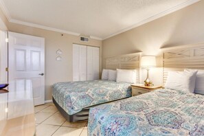 1 bedroom, iron/ironing board, bed sheets