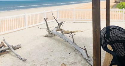 Ocean front single family home fully fenced yard!