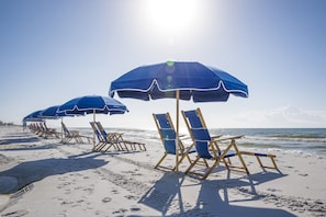 On the beach
