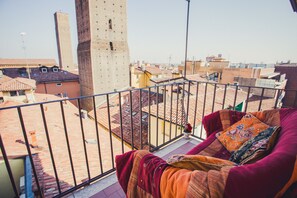 Deluxe-Doppelzimmer, Balkon, Stadtblick | Blick auf die Stadt