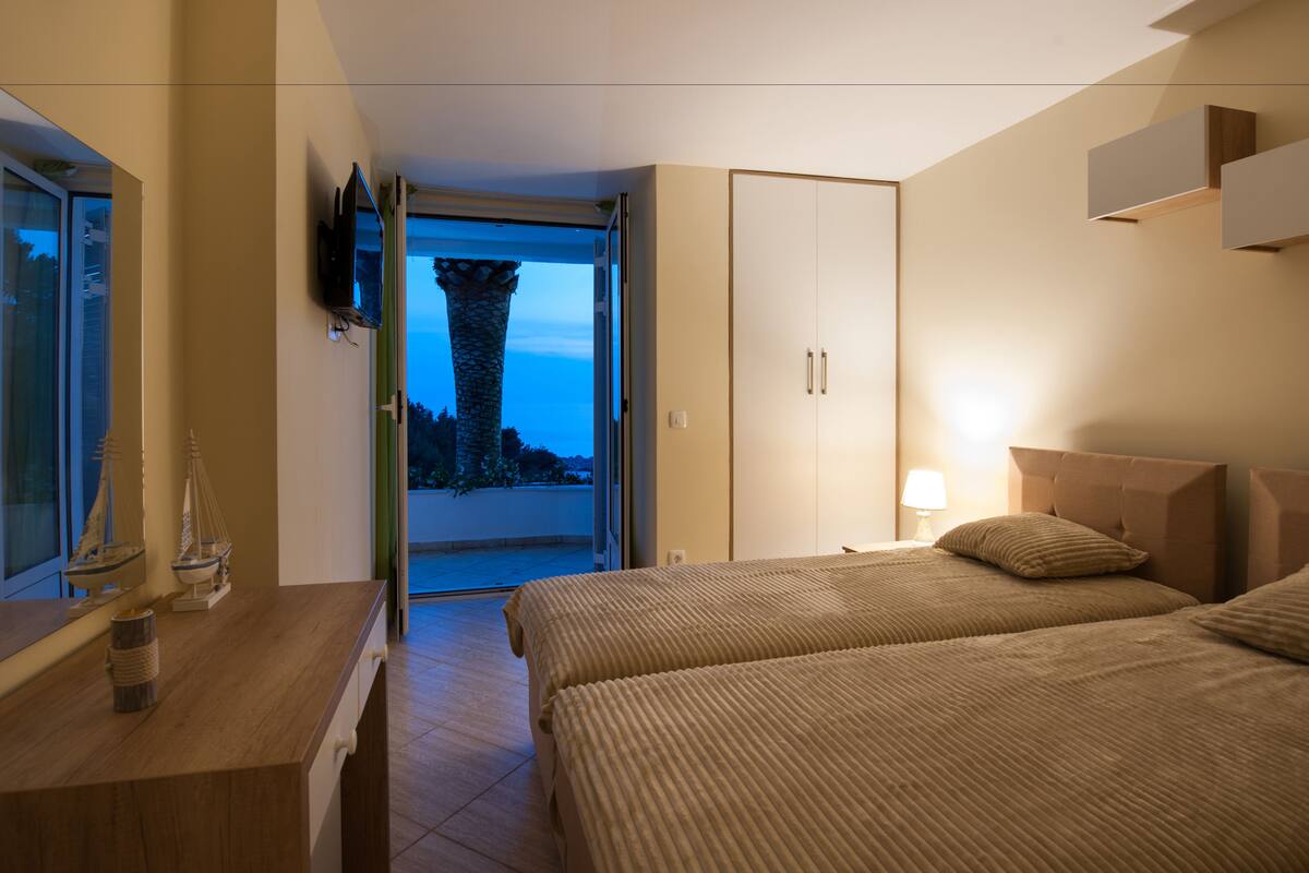 Exclusive Villa, 3 Bedrooms, Sea View, Poolside | 1 bedroom, in-room safe, desk, soundproofing