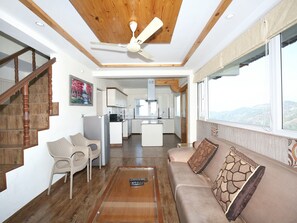 Double or Twin Room | Living area | TV - OYO 12185 Home Wayside Villa 3BHK Apartment Kasauli (Kasauli)