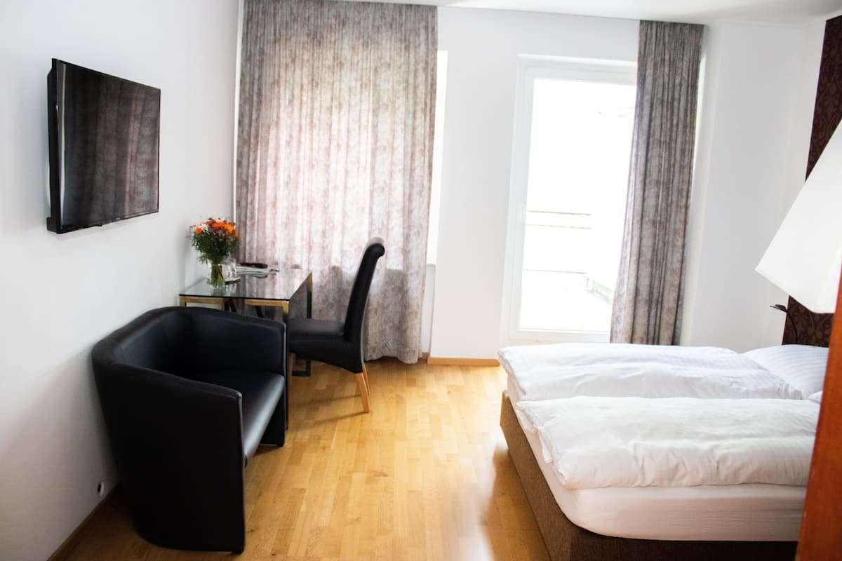 In-room safe, desk, blackout curtains, soundproofing