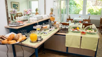 Daily buffet breakfast (EUR 15 per person)