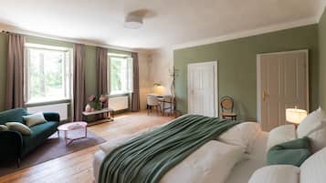 Kahden hengen deluxe-huone | 1 makuuhuone, egyptinpuuvillaiset lakanat, ylelliset vuodevaatteet