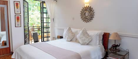 Superior Double Room, Garden View | Egyptian cotton sheets, premium bedding, down comforters, pillowtop beds