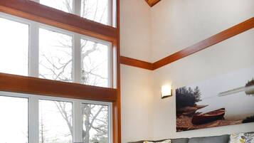 Family Townhome, 2 Bedrooms, Lake View, Overwater | Living room | Flat-screen TV, fireplace