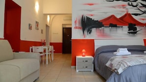 Standard Quadruple Room, Balcony | Travel crib, rollaway beds, free WiFi, wheelchair access - B&B La Torretta di Chiaia (Naples)