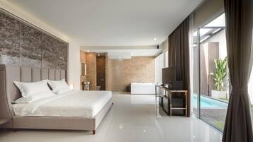 Minibar, desk, blackout curtains, soundproofing