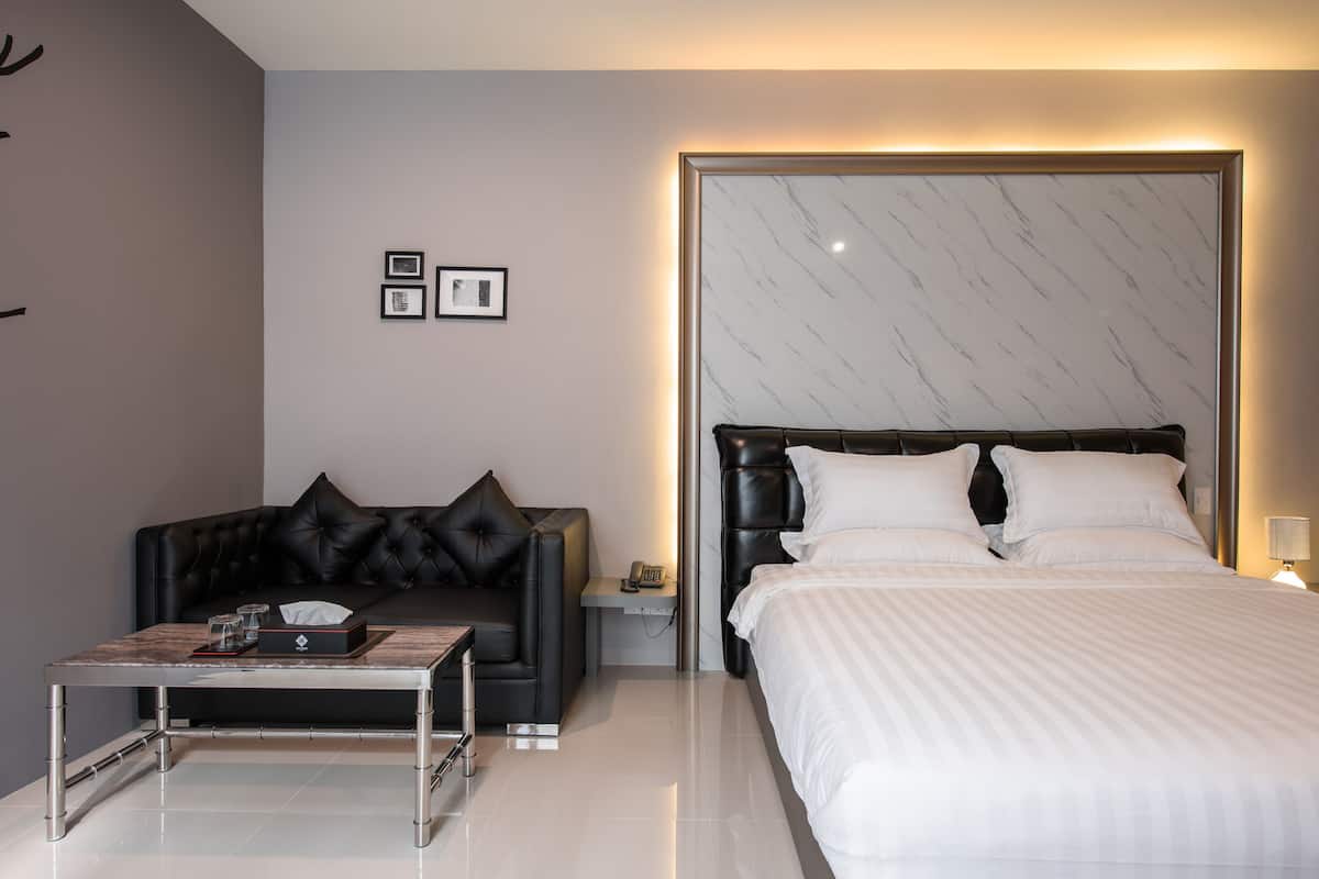 Minibar, desk, blackout curtains, soundproofing
