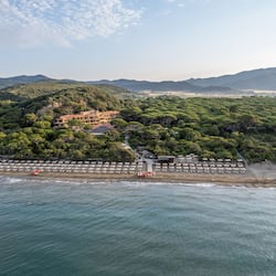 Private beach, sun-loungers, beach umbrellas