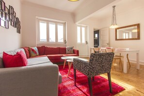 Apartment, 2 Bedrooms, Smoking, Balcony | Living area | Flat-screen TV - Saldanha Concept by Homing (Lisbon)