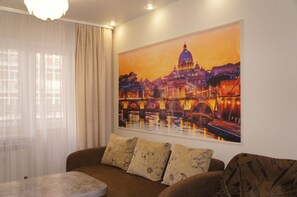 Apartment, 1 Bedroom (Baikalskaya 236b/3) | 1 bedroom, premium bedding, desk, iron/ironing board - Hotel in Apartment Irkutsk (Irkutsk)