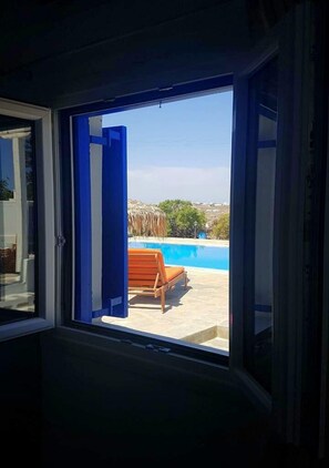 Deluxe Double Room, 1 Double Bed | In-room safe, blackout drapes, soundproofing, free WiFi - Nikos rooms (Mykonos)