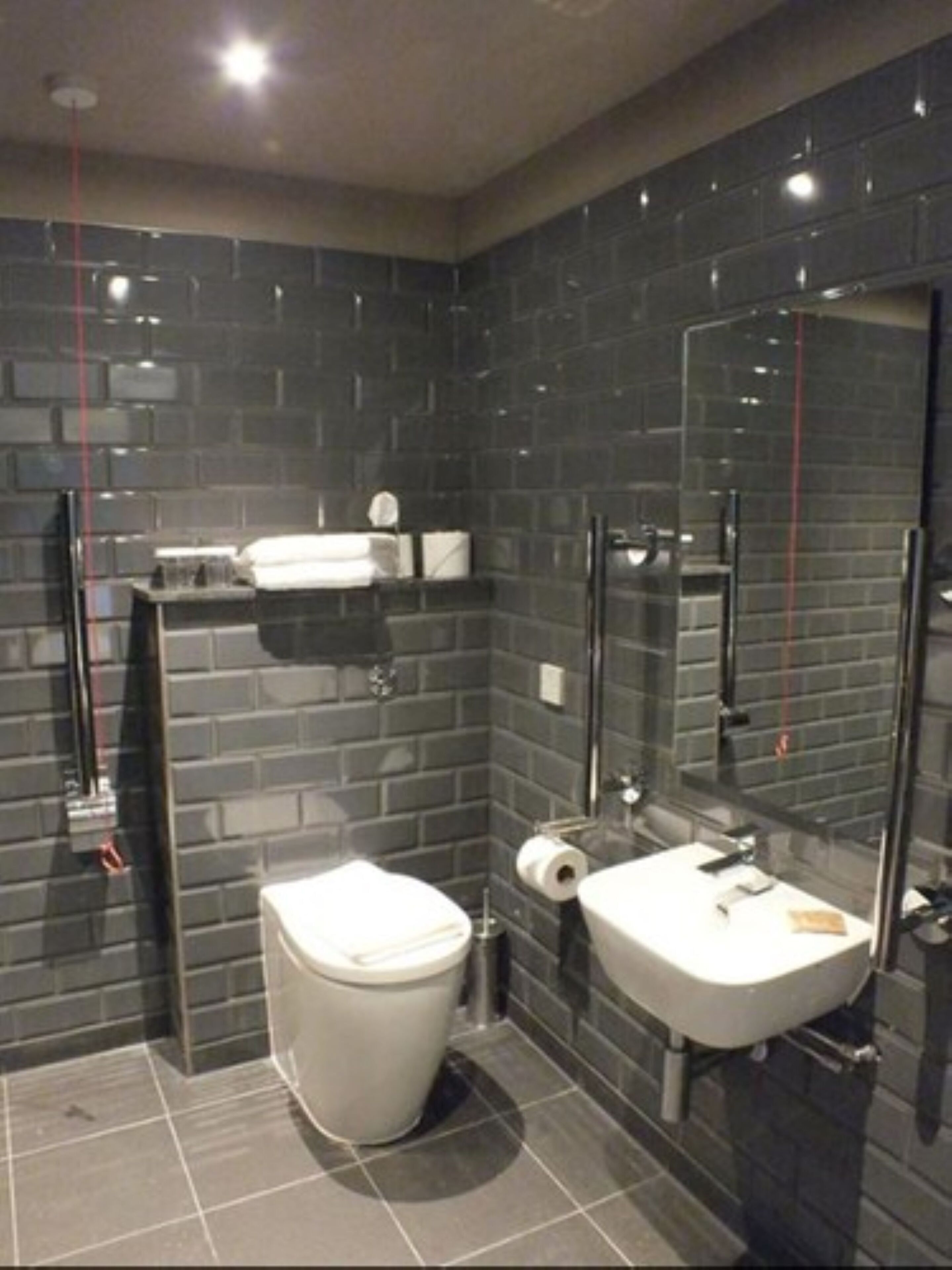 shower, free toiletries, bathrobes, slippers