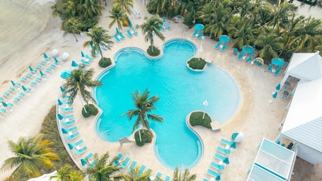 5 outdoor pools, pool umbrellas, sun loungers. Isla Bella Beach Resort & Spa